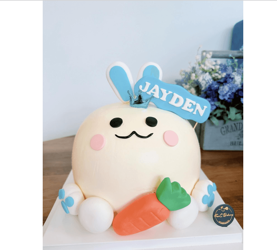 3D Bunny Cake (6/8" - $140/180)
