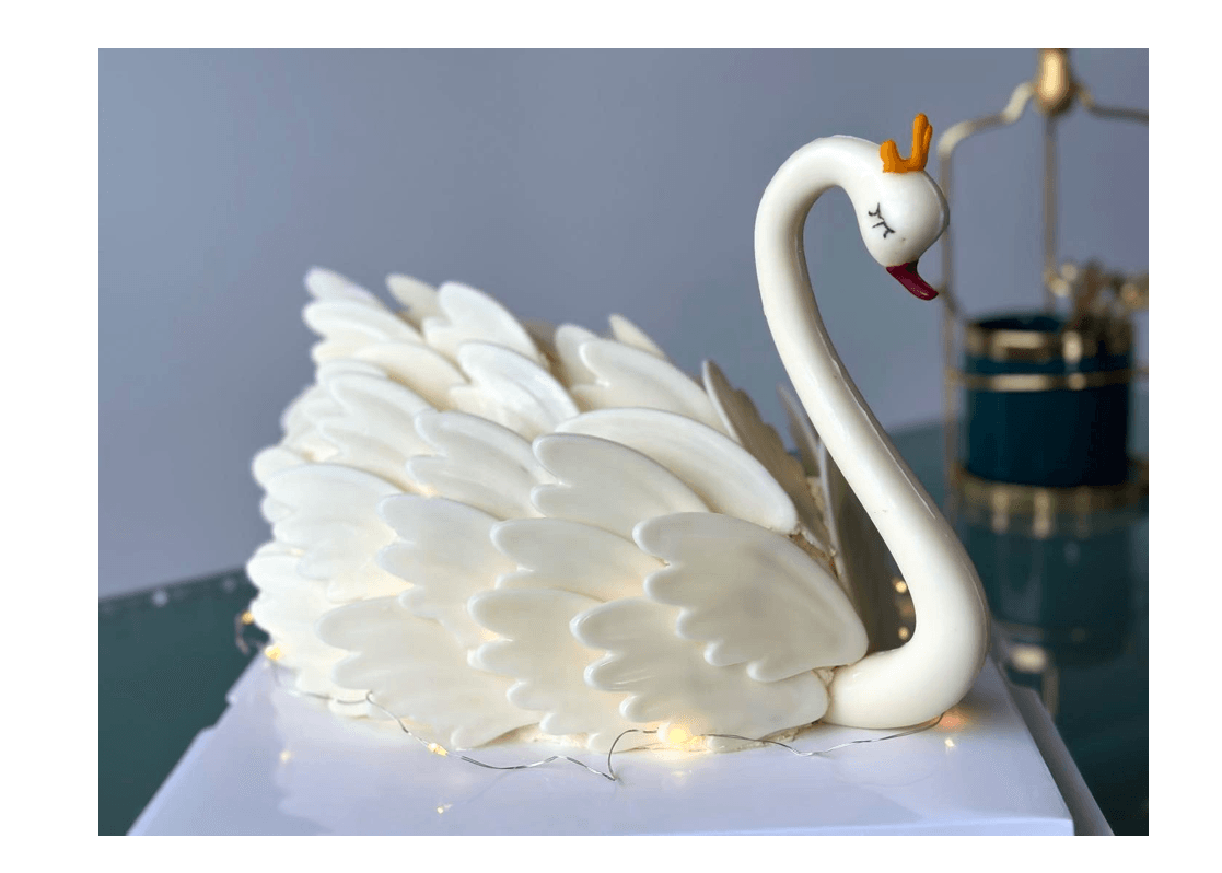 Swan Cake (Around 8" - $150)
